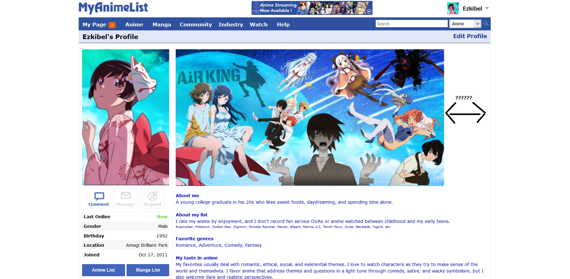 My Anime List - Anime Streaming website