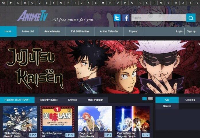 anime.tv website
