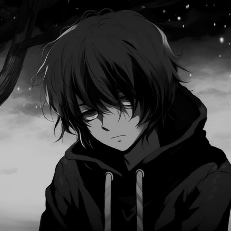 The Timeless Elegance of Black and White Anime PFPs: Exploring the ...