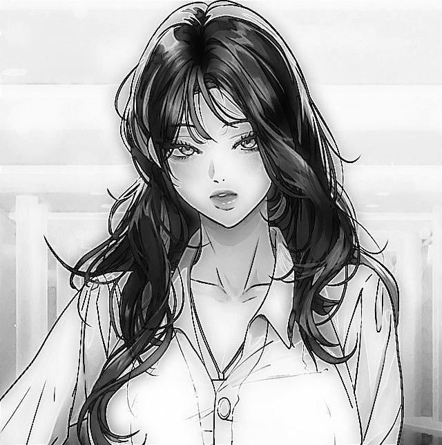 Black And White Anime Pfps Girl